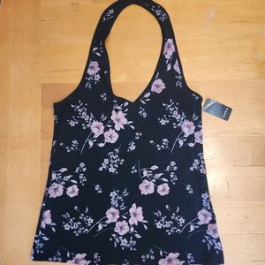 TORRID Black Floral Foxy Halter Top NWT Plus size 0